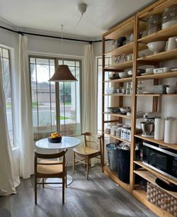 Huge wood adjustable shelving bookcase 105x108x18