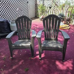 2 Platist Patio Chairs $15 Both 