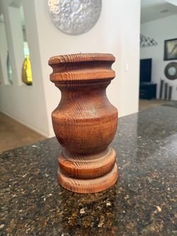 Solid Wood Candlestick