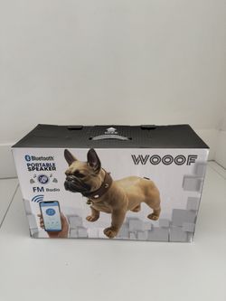 WOOOF Bluetooth Bulldog Portable Speaker with FM Radio