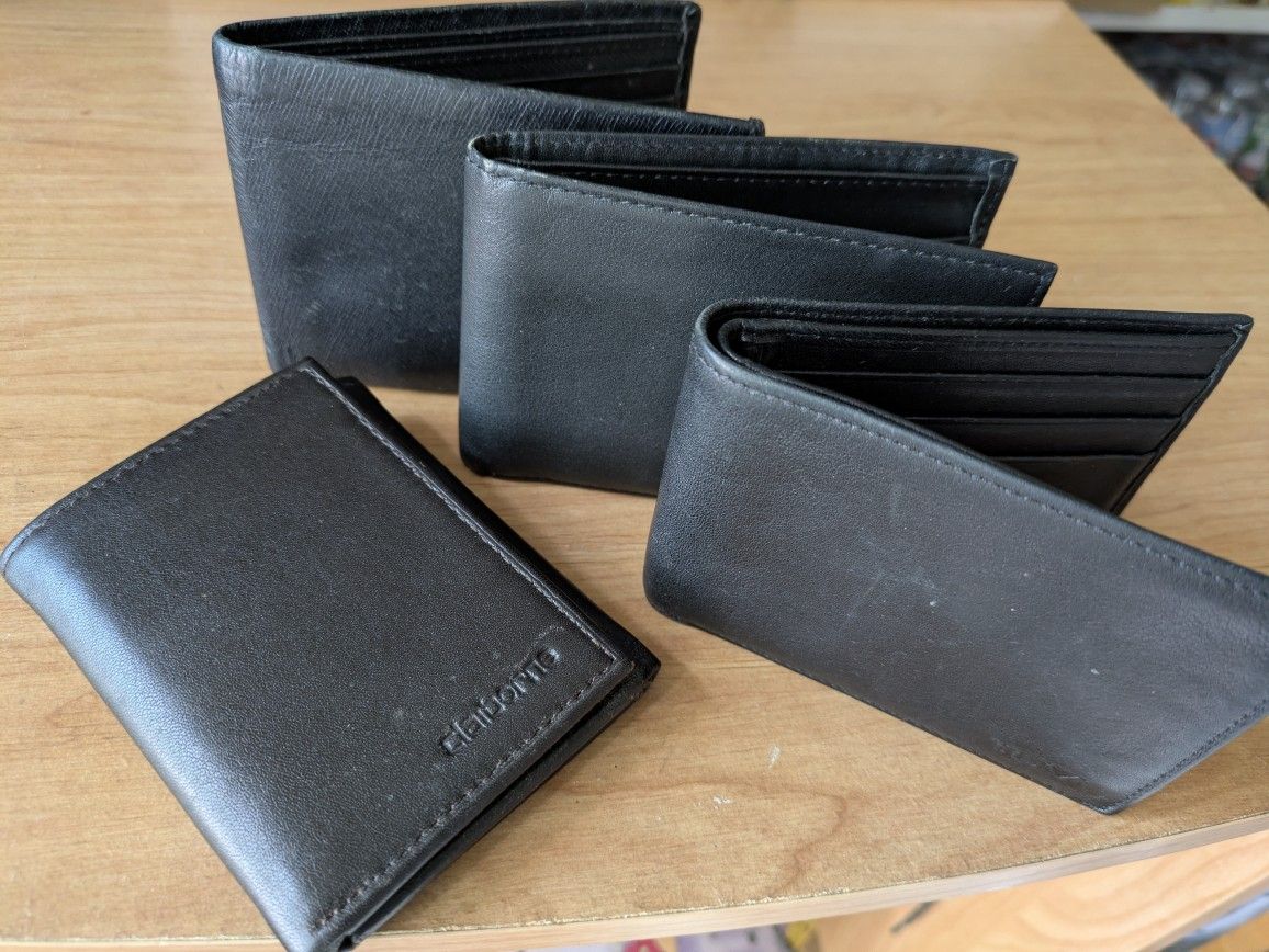 Soft Black Leather Wallets