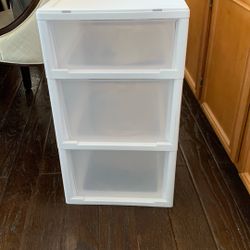 White Plastic Drawer 