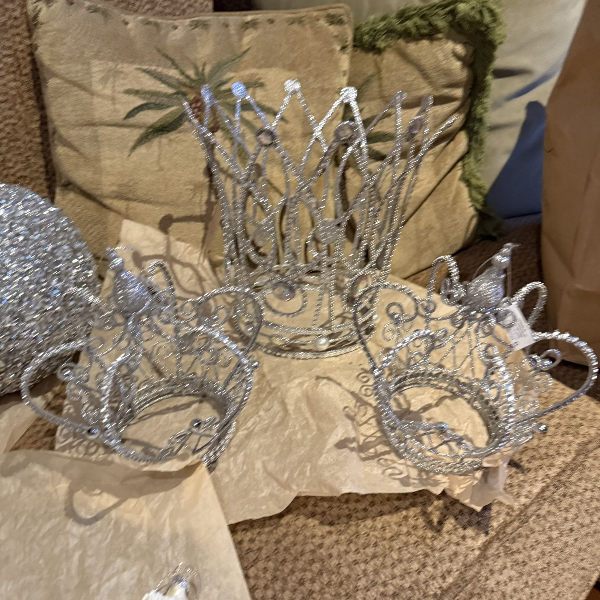 Wedding princess Christmas Ornaments And Tree Topper Lot