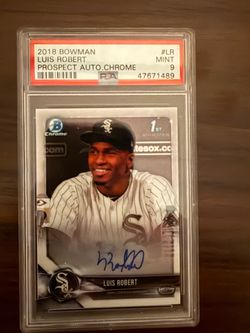 Luis Robert Bowman Chrome Auto PSA 9