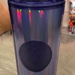 Starbucks  Wisteria Kaleidoscope Tumbler Summer 2022 Purple Dome Lid