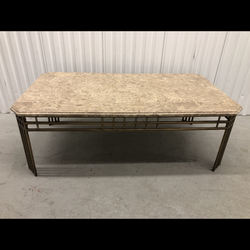 marble table brass base