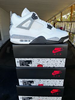 Jordan 4 White Cement