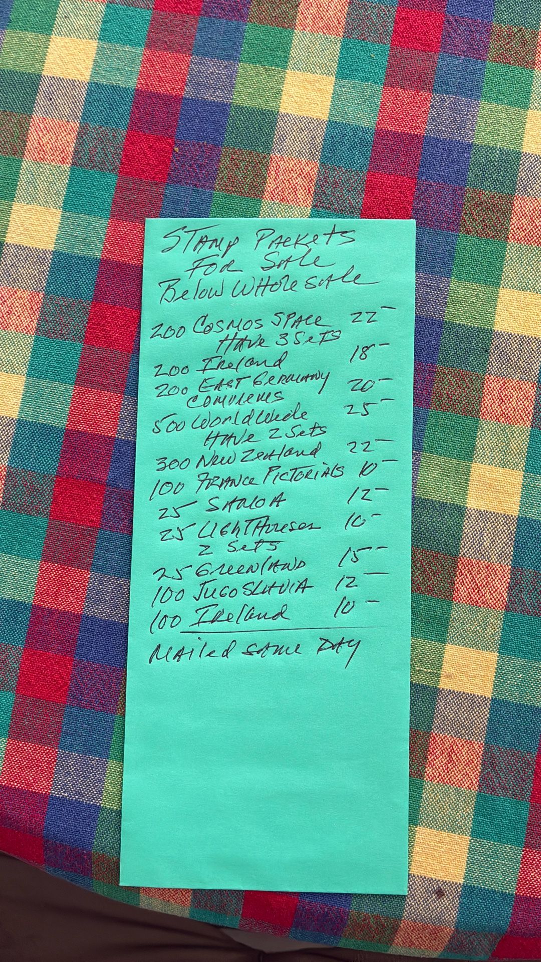 ATTENTION. STAMP COLLECTORS