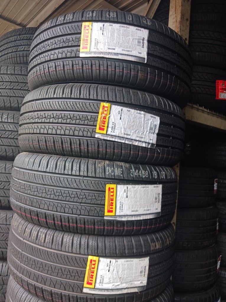 New PIRELLI 215/55R17 set of 4 tires