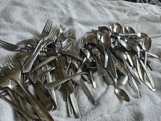 Large Mixed Lot Stainless Steel Flatware