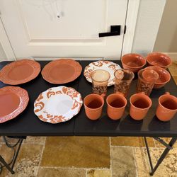 Orange Dinnerware Set