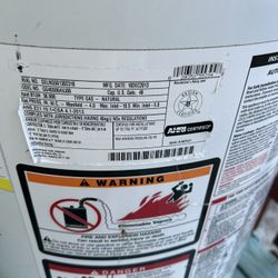Water Heater, Gas