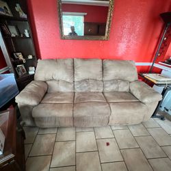 Brown Microfiber Sofa