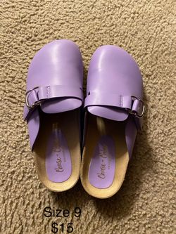 Women Purple Mules