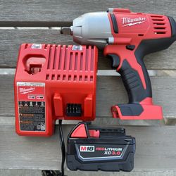 New M18 Milwaukee 1/2 Impact Battery Charger 