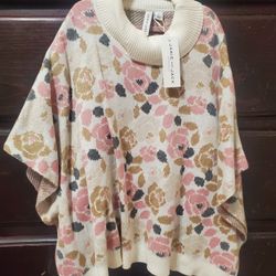 New Girls Janie And Jack Poncho Size 6