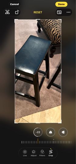 Two black counter bar stools $100.00 for 2 or make your best offer