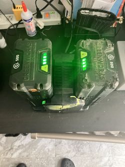 2 Greenworks commercial 82v 5AH batteries
