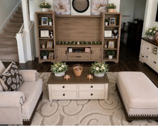 Complete Living Room Furniture Set + Entertainment Center