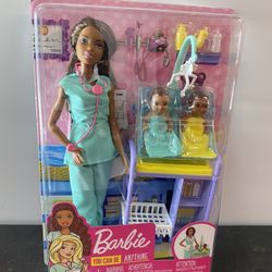 Barbie You Can Do Anything African American Baby Doctor 