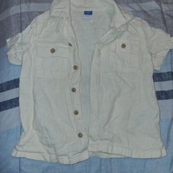 Old Navy Yellow Button Down Shirt 3T