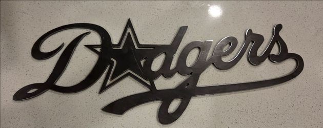 Wall art Dodgers and cowboys