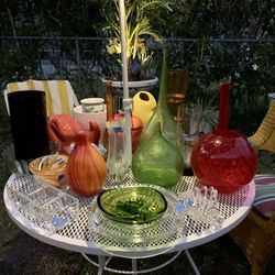 Mid Century Glass Collection  ASK FOR PRICES ! Kendall Area 