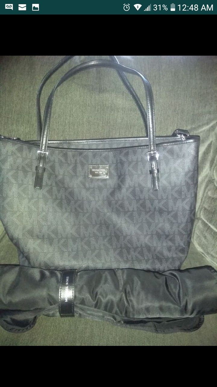 Michael Kors Diaper Bag Changing Mat Jet Set Signature Brand New Diapering