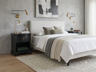 Pair of Soft Black Nightstands