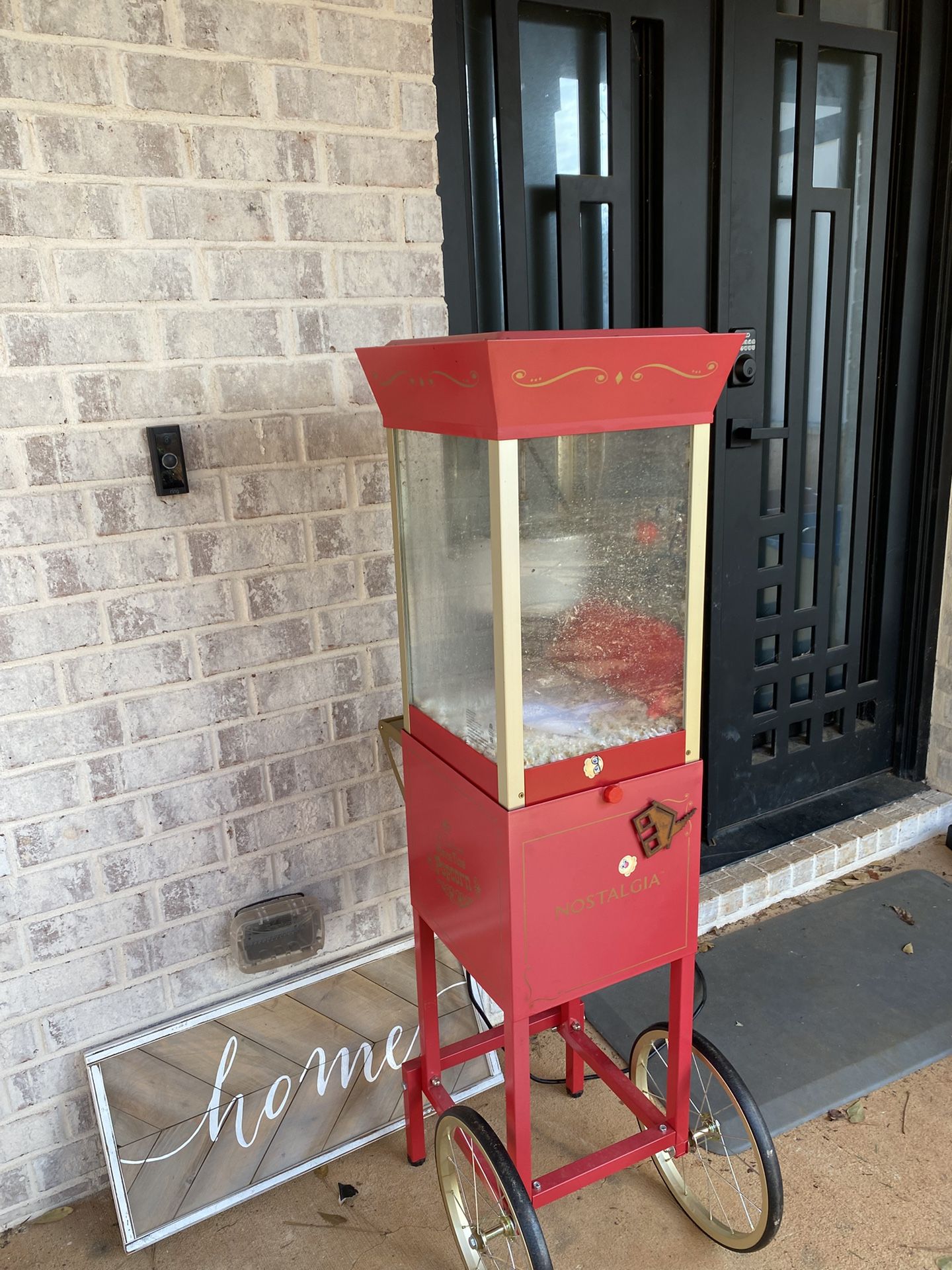 Nostalgia Popcorn Maker Machine - Professional Cart