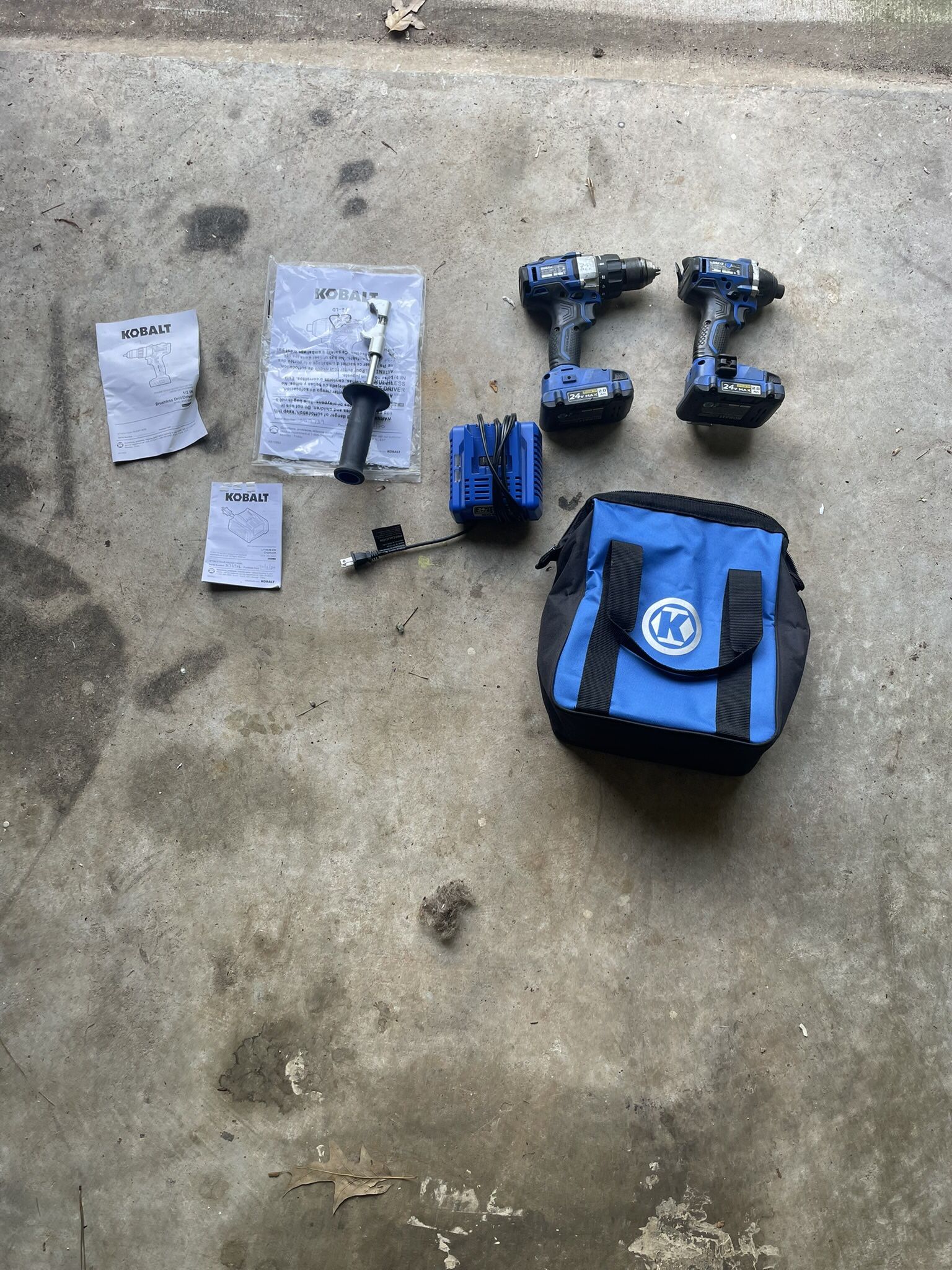 24 Volt Kobalt 1/2 Drill And Impact Driver
