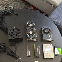 pc parts including memory and gpus