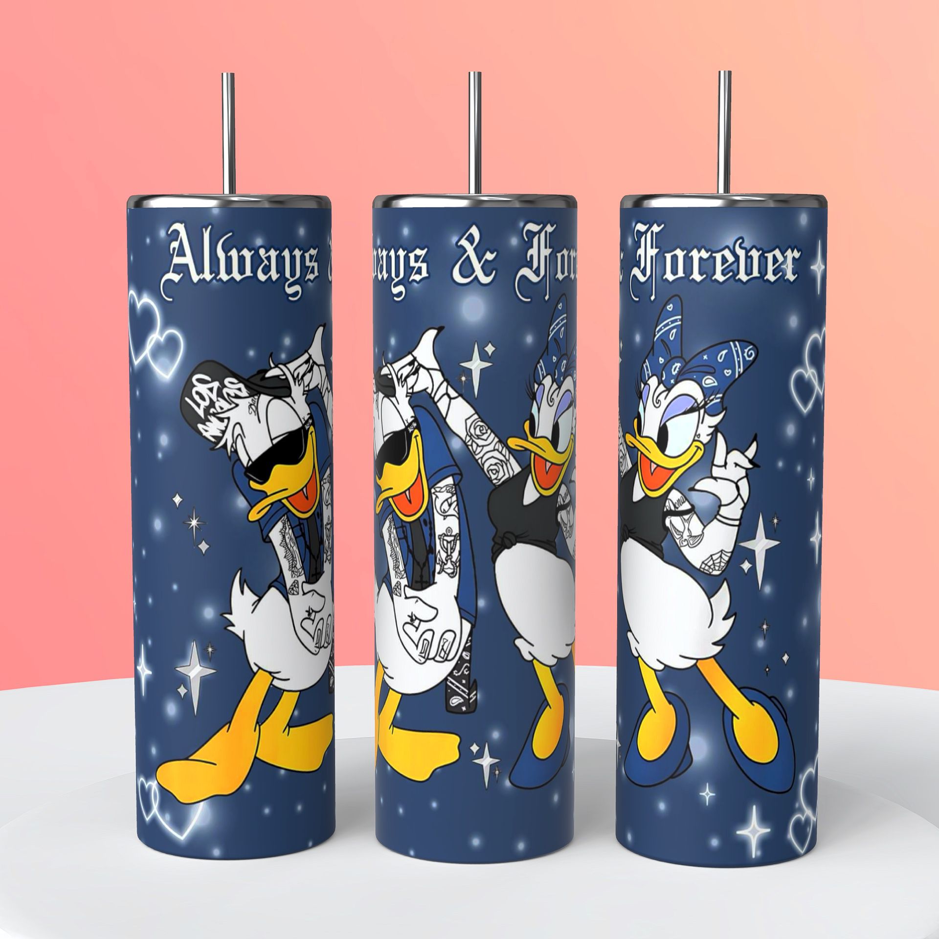 Donald Duck And Daisy Duck Tumbler
