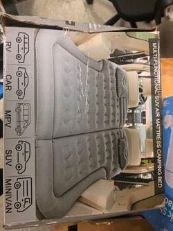 SAYGOGO SUV Air Mattress Camping Bed Cushion Pillow - Inflatable Thickened Car Air Bed with Air Pump Portable Sleeping Pad Mattress for Home Car Trave
