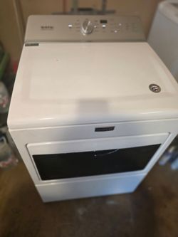 Maytag White Front-Load Dryer