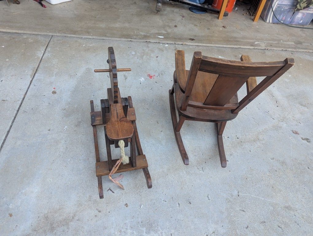 Rocking Chair & Chair Wood