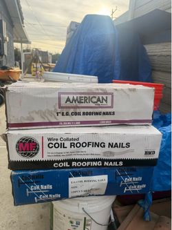 Roofing coil nails