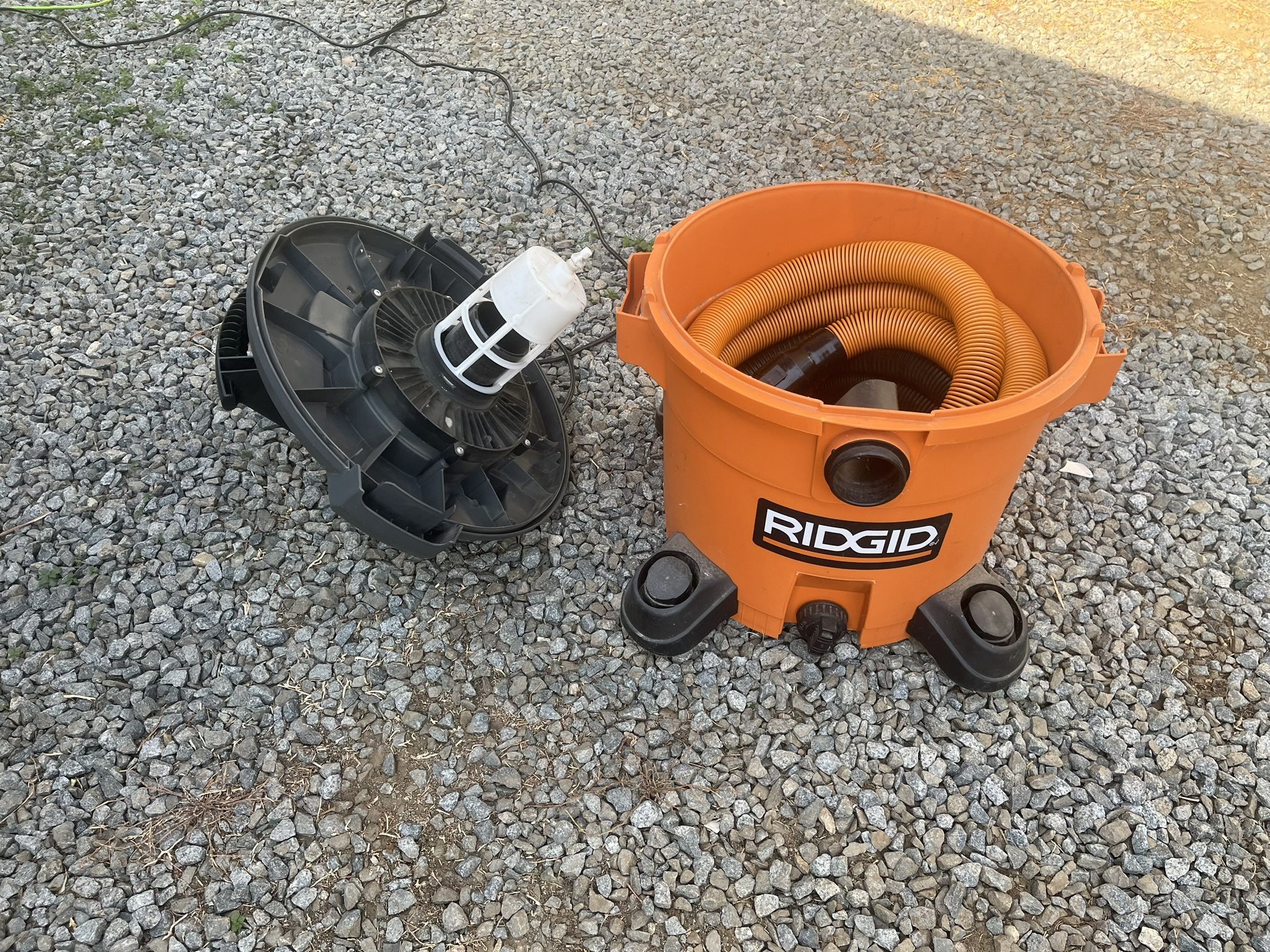 Ridged shop vac