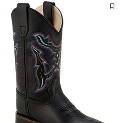 Girls Black Cowboy Boots 