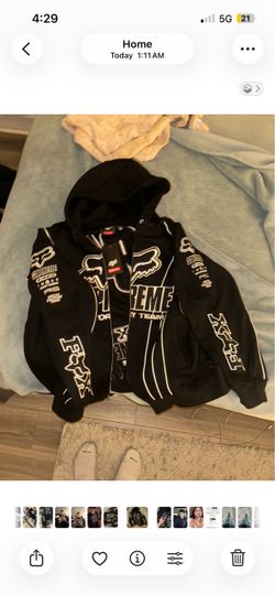 Size large fits little smaller supreme x fox