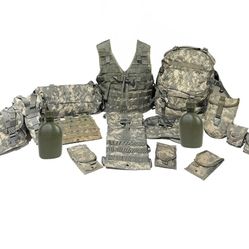 Military backpack Molle ACU and Ruck Complete Set