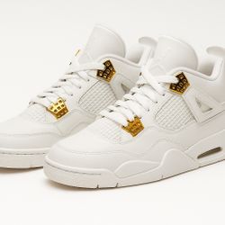 Air Jordan 4 Retro “White/Metallic Gold” – Rare Release | Available In Women’s Size 5.5