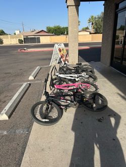 The pink BMX is for sale. It’s clap. Just give me a best offer.