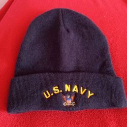 LIKE NEW U.S. NAVY KNIT BEANIE 
