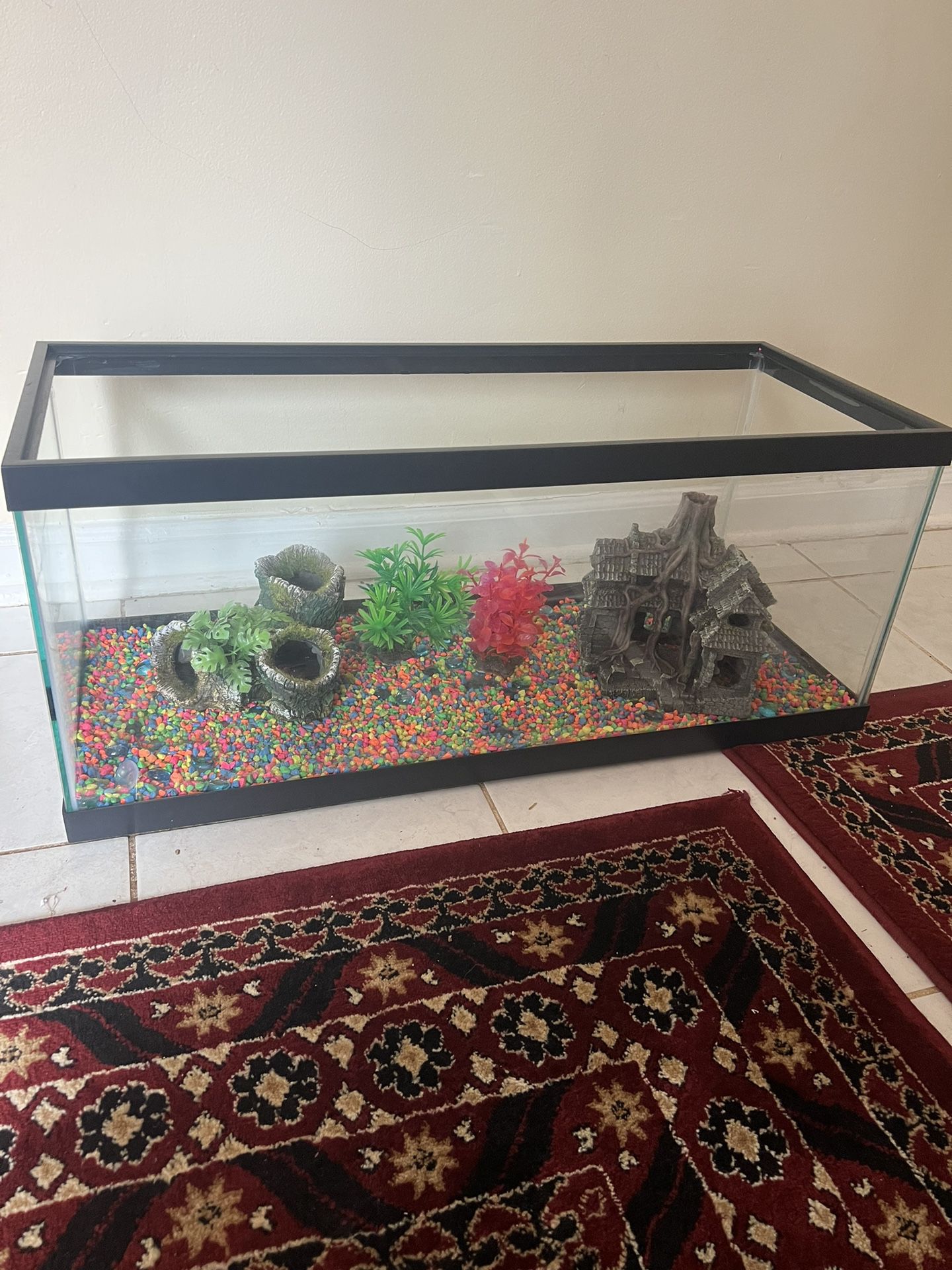 Fish Tank And Decoration Is Include 