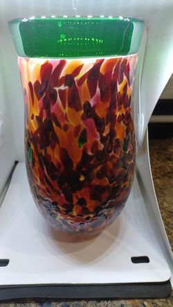 Gorgeous Handblown Glass Pendant 