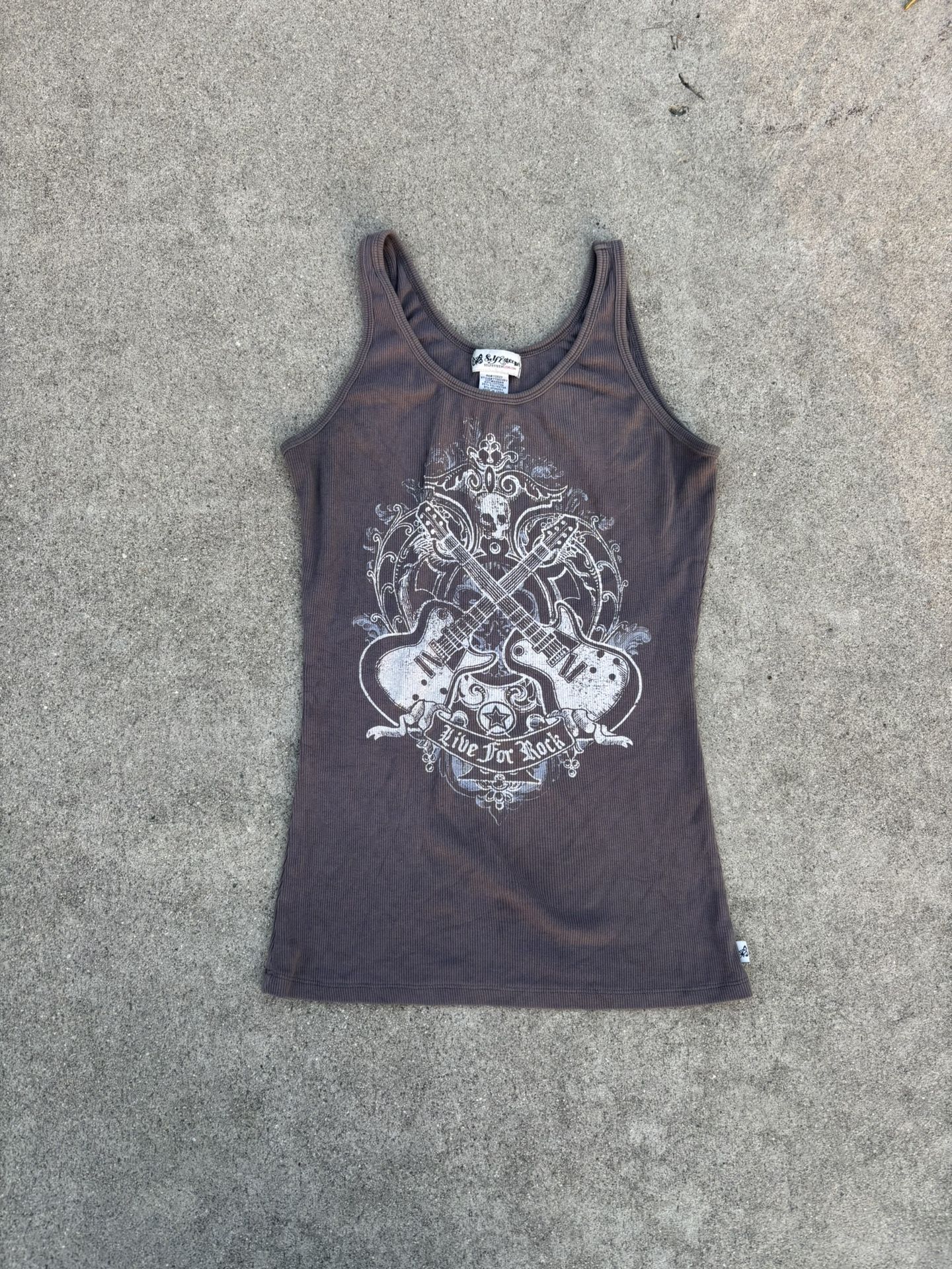 Vintage Self Esteem Live For Rock tank top