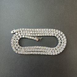 Sterling Silver 925 Tennis Necklace 