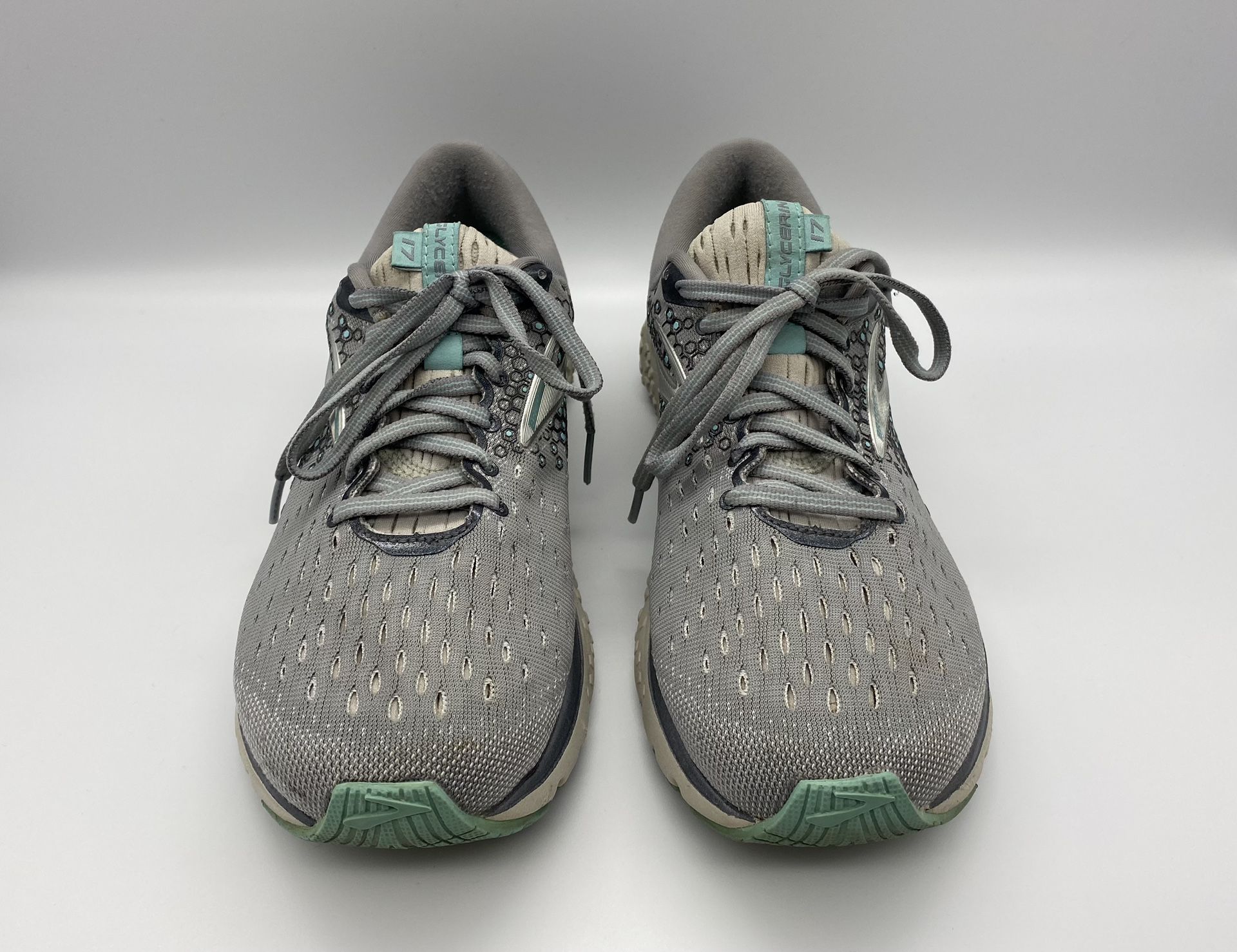 Women’s Brooks Aqua Grey Glycerin 17 Sneakers 8.5