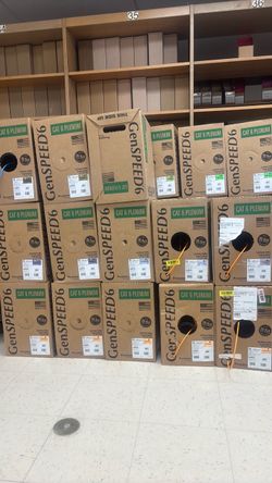 Prysmian GenSPEED 6 CAT6 Plenum Cable – NEW – $213/Box